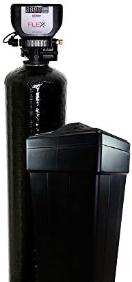 FLEXX PRO Series Water Softener with Smartphone Programming - Commercial Grade - Rugged and Long Lasting - American-Made Fiberglass tank & chrome cover (10 GPM)