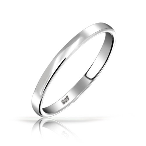 Bling Jewelry .925 Sterling Silver Wedding Band Thumb Toe Ring 3mm