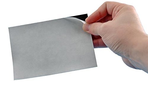 Flexible Adhesive Magnetic Sheets Paper 4-inch x 6-inch Peel and Stick, Works Great for Pictures!, Cuts to Any Size! Pack of 12 - Thumbnail 2