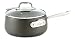 All-Clad E7852464 HA1 Hard Anodized Nonstick Dishwasher Safe PFOA Free Sauce Pan Cookware, 3.5-Quart, Black primary