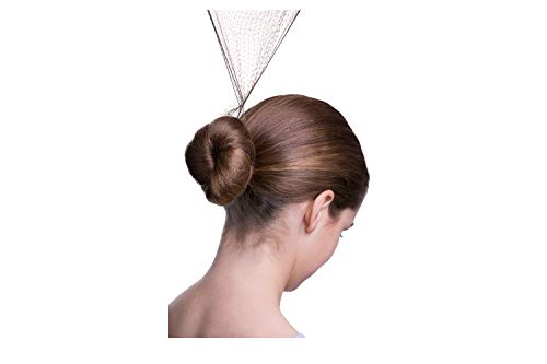 Bloch Unisex-Erwachsene Haarnetze, 3 Stück Stirnband, braun, Einheitsgröße