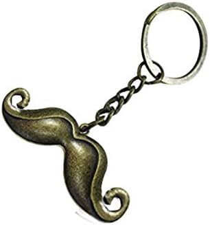 Retro bronze beard key rings, key ring charm , unique gift , the best gift