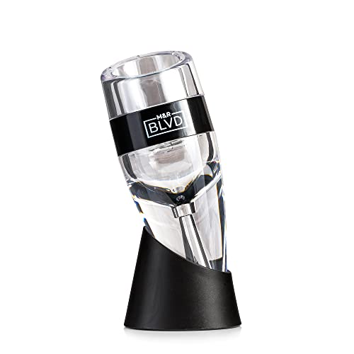 Wine Aerator with Vertical Display Stand by M&R Blvd. 100 BPA Free