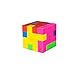 Mseeur 12pack Mini Colorful 3D Shape Puzzle Pencil Erasers for School Supplies, Party Favors, Games & Activities.(Two Style)