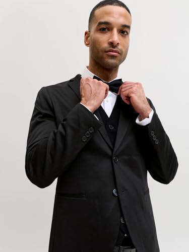 Herren Jjejaxon Jersey Blazer Anzugjacke, Black/Fit:slim Fit ,48