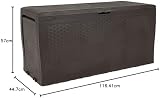 Keter Samoa Outdoor Trunk with Wood Effect Brown 116.7x44.7x57 cm view 4
