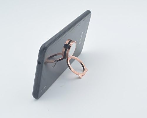 Cat Designed Mirror Mobile Phone Holder Anti slip Magnetic Suction Rotatable Ring Bracket Ring Stand For Smartphone/Tablet Rose Gold/Champagne Gold/Temperament Silver/Space grey (rose gold)