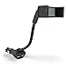 Car Phone Holder, Te-Rich Car Mount Dual USB Charger Cigarette Lighter Holder and 360 Degree Rotation (3.1A, Flexible Gooseneck, Adjustable Non-slip Cradle) for iPhone Samsung Android Smartphones
