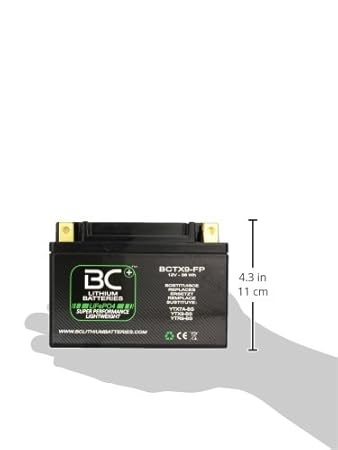 BC Lithium Batteries BCTX9-FP Batería Litio para Moto LiFePO4 HJTX9-FP / YTX9-BS / YTR9-BS