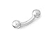 Scrap Metal 23 316L Surgical Steel Bent Curved Barbell 6g 6 Gauge 5/8