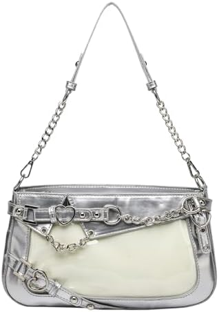 COACH Metallic Tabby Shoulder Bag 20 Silver One Size: Handbags