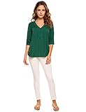 ThinIce Womens Chiffon Blouse Casual Solid Lace Patchwork Wear to Work Tops