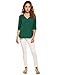 ThinIce Womens Chiffon Blouse Casual Solid Lace Patchwork Wear to Work Tops