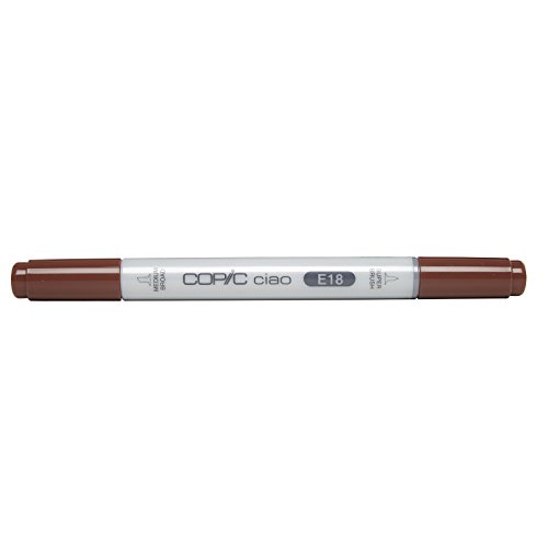 Copic Markers E18 Ciao with Replaceable Nib, Copper