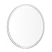 Gotofine 7x Magnifying Makeup Mirror with 2 Suction Cups and Hanging Hole, Round, Clear & Transparent for Wall Mounting