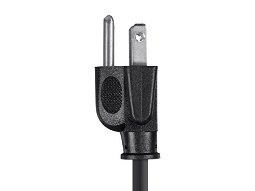 Monoprice 105294 15ft 14AWG Power Cord Cable w/ 3 Conductor PC Power Connector Socket, 15A (NEMA 5-15P to IEC-320-C13) Black
