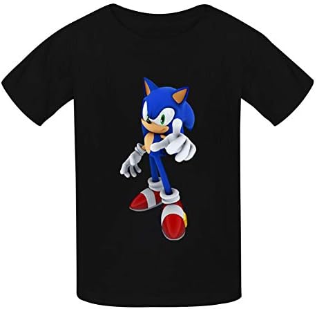 Kgtbckg Kids T Shirt Son-ic Hedge-hog Game Print Short Sleeves Shirt Top Tees for Girl Boy