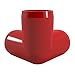FORMUFIT 1/2” 3-Way Elbow Furniture Grade PVC Fitting in Red, Made in USA, UV-Resistant, Impact-Proof, 0.840” Actual Socket Diameter (Pack of 10)