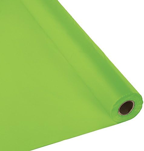 Plastic Party Banquet Table Cover Roll - 300 ft. x 40 in. - Disposable Tablecloth (Lime Green)