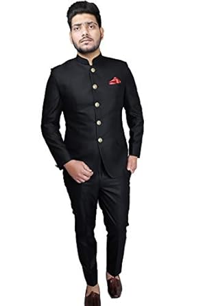 Buy Men's Slim Fit Bandhgala Suit at Amazon.in