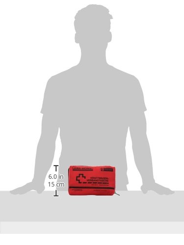 Leina-Werke 11004 KFZ-verbandtas compact met klittenband, rood/zwart - Afbeelding 3