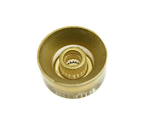 KAISH 4pcs LP Guitar Speed Dial Knobs Control Knobs Gold with White Skull for Les Paul
