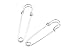 Officepal 2.76 inches Heavy Duty Safety Pins in a Box Container, Large, Extra Strong Steel Metal Spring Lock Pin Fasteners for Quilting, Blankets, Crafts, Clothing, Upholstery (30 Count)