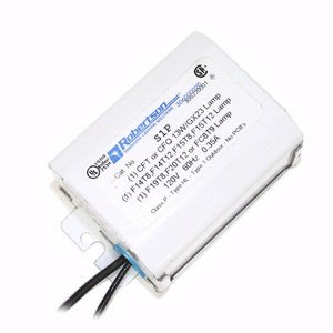 Robertson S1P Compact Fluorescent Ballast,1-Lamp, 13W CFT CFQ, 120V
