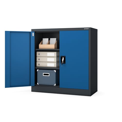 Jan Nowak Aktenschrank Büroschrank Metall, abschließbar, 93x90x40 cm