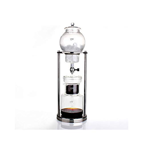 Click Here to See More Images Glass Ice Drip Coffee Pot Ice Brewing Coffee Machine Cold Extraction Drip Ice Drop Pot