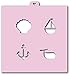 Cookie Stencil Set Sea, 6 pcs: Scales, Anchor, Algae, Waves, Marine, Starfish