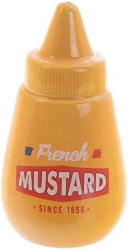 Puckator Sausage Dog and Mustard Salt and Pepper Set, Multicoloured, Height 6-9.5cm Width 5-9cm Depth3.5-5cm - Image 4