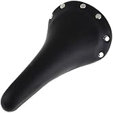 Catazer Fixed Gear Bike Saddle Classic Rivet Track Cycling Soft Seat | Classic rivet design, Soft padding, Multi terrain cycling, Comfortable for Track Fixed gear bicycle, Black/brown finish