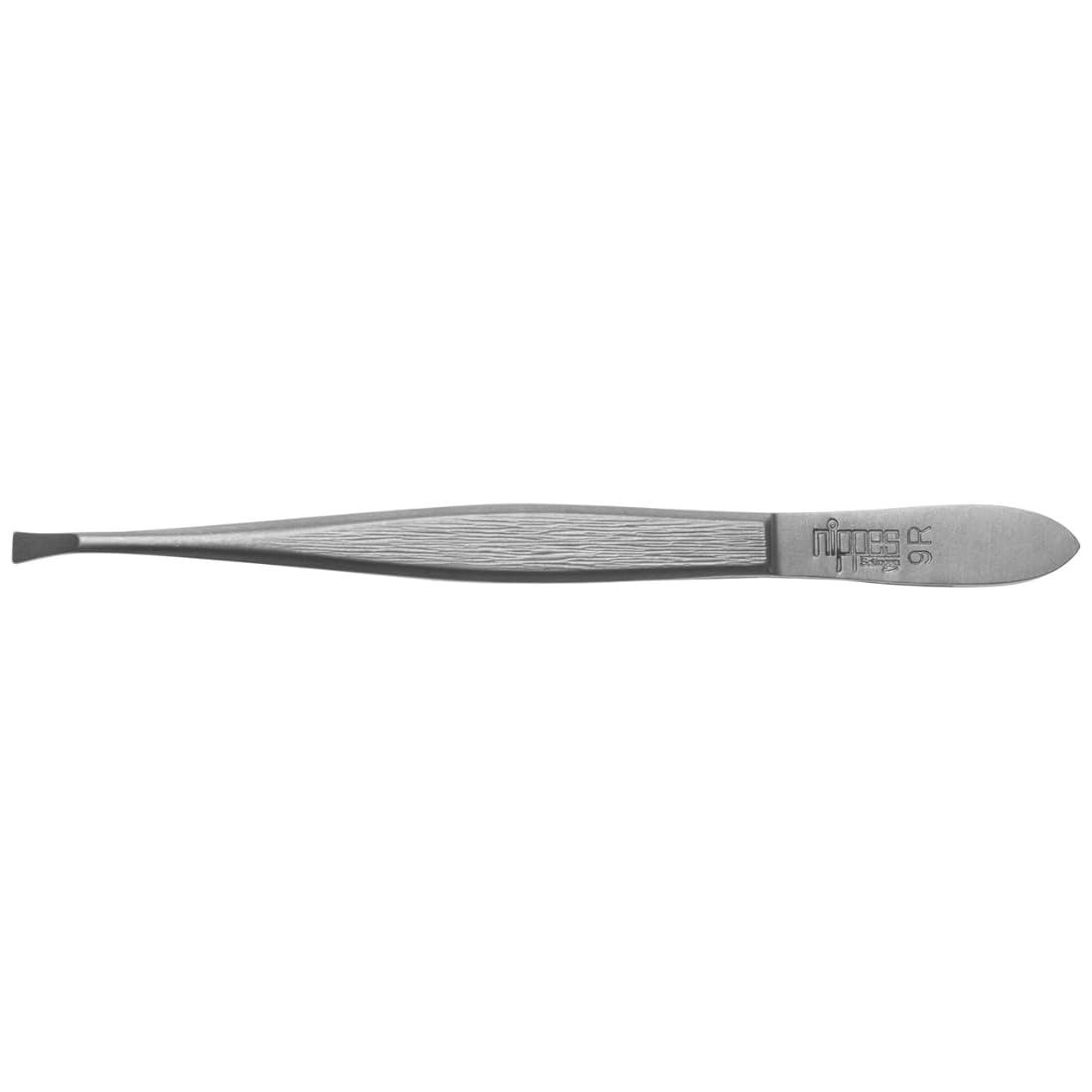 Nippes Solingen, 9SR Tweezers (Tip Design May Vary) Stainless Steel Rustproof 9 cm Length Tweezers Eyebrow Plucking Tip for Precise Hair Removal, Silver, 1 Piece (Pack of 1) โ image 1