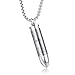 MONIYA Stainless Steel Urn Necklace For Ashes Bullet Shaped Cremation Urn Jewelry Lords Prayer Mens Urn Pendant Necklace Waterproof