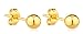 14k Gold Ball Earrings with Matching 14k Pushbacks (FH-DTD7-12EV)