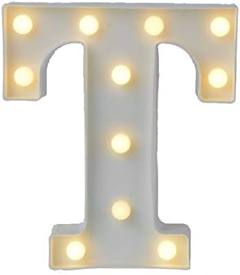 Xfg Luce Inglese Lettera T Per Modellare Luci Matrimonio Luci Digitali Compleanno Matrimonio Proposta Di Matrimonio Luce Bianca Amazon It Illuminazione