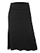 LE3NO Womens Lightweight Flared Midi Skater Skirt with Stretch