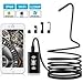 Adkwse Wireless Endoscope WiFi Borescope Inspection Camera, 2.0 Megapixels HD Semi Rigid Snake Endoscope IP68 Waterproof for iPhone, Android Smartphone, iOS, Samsung, iPad, Windows 8 Leds 33FT Black