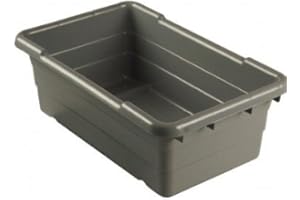 ULTRASOURCE Food Approved Bus Totes/Meat Lug (6 Pack, Gray)