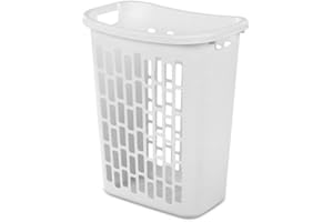 VVloop Rectangular Open Hamper – White, Durable and Spacious Laundry Basket