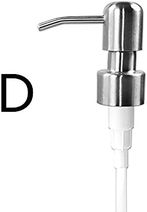 YOUMU DIY Soap Dispenser Pump Head Stainless Steel Replacement Liquor Jars Tube Bottle Pressure Nozzle
