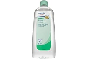 Equate Baby Oil with Aloe & Vitamin E, 591 mL – Moisturizing Baby Oil for Soft Skin, Hypoallergenic, Gentle Formula for Babie