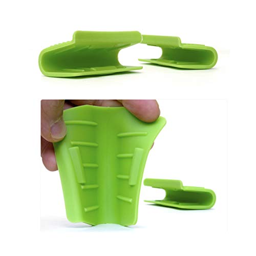 CLAIRLA Silicone Pot Holders (4pack), Heat Resistant Pots Foldable Holder - Oven Mini Mitts and Cooking Pinch Insulation Pan Grips Set for Kitchen - Hot Insulated Grill Baking Grip pad Gloves