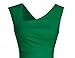 MUXXN Cut Out Neck Day Formal Prom Junior Evening Vintage Tea Dress (Green XXL)