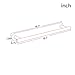 YIGII Towel Bar Self Adhesive - Bathroom Stick Towel Rack/Holder 16-Inch no Drilling, Stainless Steel SUS 304