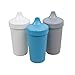 Re-Play Made in USA 10 Oz. Sippy Cups for Toddlers, Set of 3 - Reusable Spill Proof Cups for Kids, Dishwasher/Microwave Safe - Hard Spout Sippy Cups for Toddlers 3.13