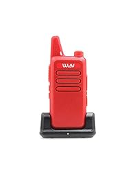 Mini portátil de 2 vías Radio WLN KD-C1 Portátil Walkie Talkie UHF400-470MHz Color rojo + Cargador de escritorio