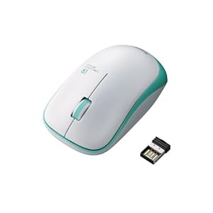 ELECOM ワイヤレスマウス IRLED 3ボタン 省電力 グリーン M-IR06DRGN