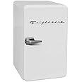 FRIGIDAIRE EFR372-WHITE 3.2 Cu Ft White Retro Compact Rounded Corner Premium Mini Fridge